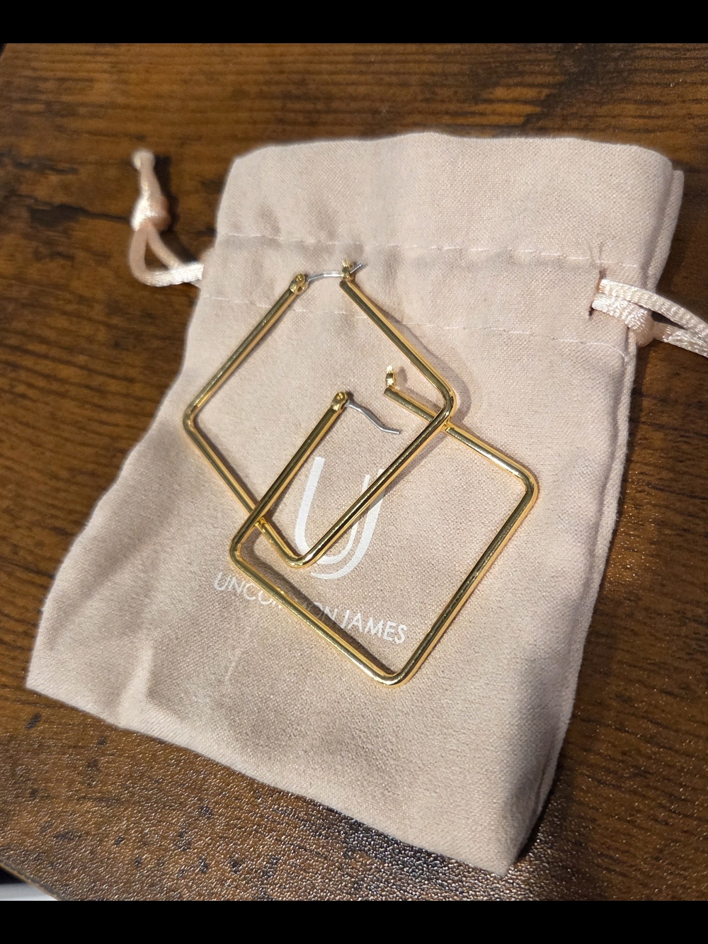 Uncommon James Gold Girl Boss Hoop Earrings - Medium